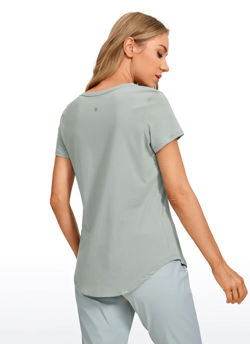 חולצת אימון pima cotton – ירוק ג’ייד
